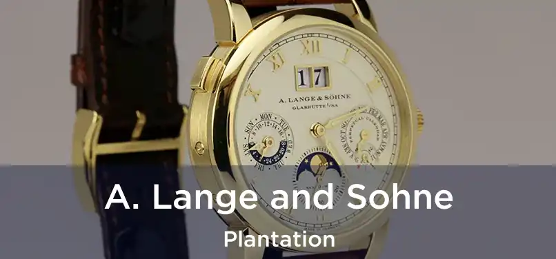 A. Lange and Sohne Plantation