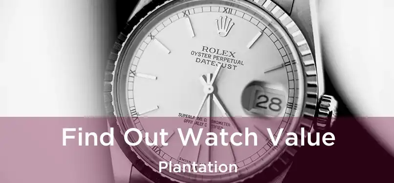 Find Out Watch Value Plantation